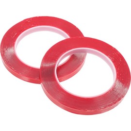 Uonlytech 2 Rollos Cinta Adhesiva Transparente Doble Cara Cinta Adhesiva Acrílica Fuerte para Exhibición de Uñas para Arte de Uñas y Embalaje