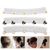 Minkissy 3pcs Stretchable Invisible Flower Hair Clips, U Shape Finishing