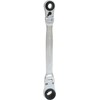 4 in 1 GEARplus flexible reversing double ratchet ring spanner,