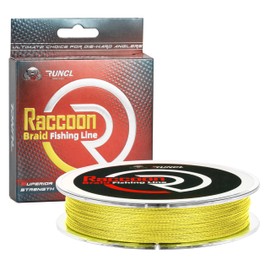 RUNCL Upgraded Braided Fishing Line, Colorfast Fishing Line Braid for Bass, Trout, Crappie, Ultra Strong Braid for Saltwater Freshwater, Abrasion Resistant, Zero Stretch, 6-80lb, 150/300/500/1000Yds
