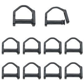 ZZLZX 10PCS D-Ring Buckle 27mm/1.06 inch Plastic D-Ring Buckle Replaceable Buckle for Luggage Wear Webbing Buckle Backpack Webbing Buckle for Belt Garment Belt Luggage Strap