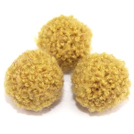 Pack of 120 15 mm Pompoms for Crafts, Colourful Pompoms Balls Fluffy Plush Balls Pom Pom Set for Craft Making, Pompoms Balls for Easter, Christmas, Children Funny DIY Creative Crafts, Yellow