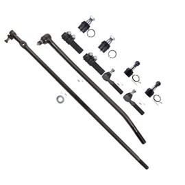 ASAPE 10 Pcs Suspension Kit - Fit 1992-1997 for Ford F-350, Include - Front Inner and Outer Tie Rod End Center Link Adjusting Sleeve Lower Ball Joint Upper Ball Joints OE# ES2012S K8607T