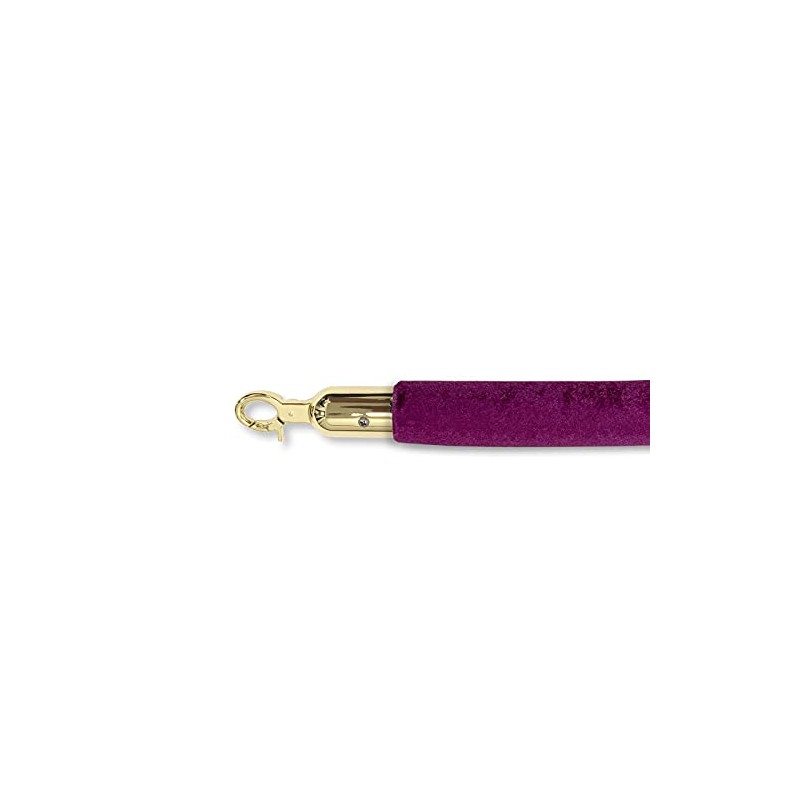 Decorative Rope Safety Queue Stanchion Barrier Rope (72" Velvet Purple