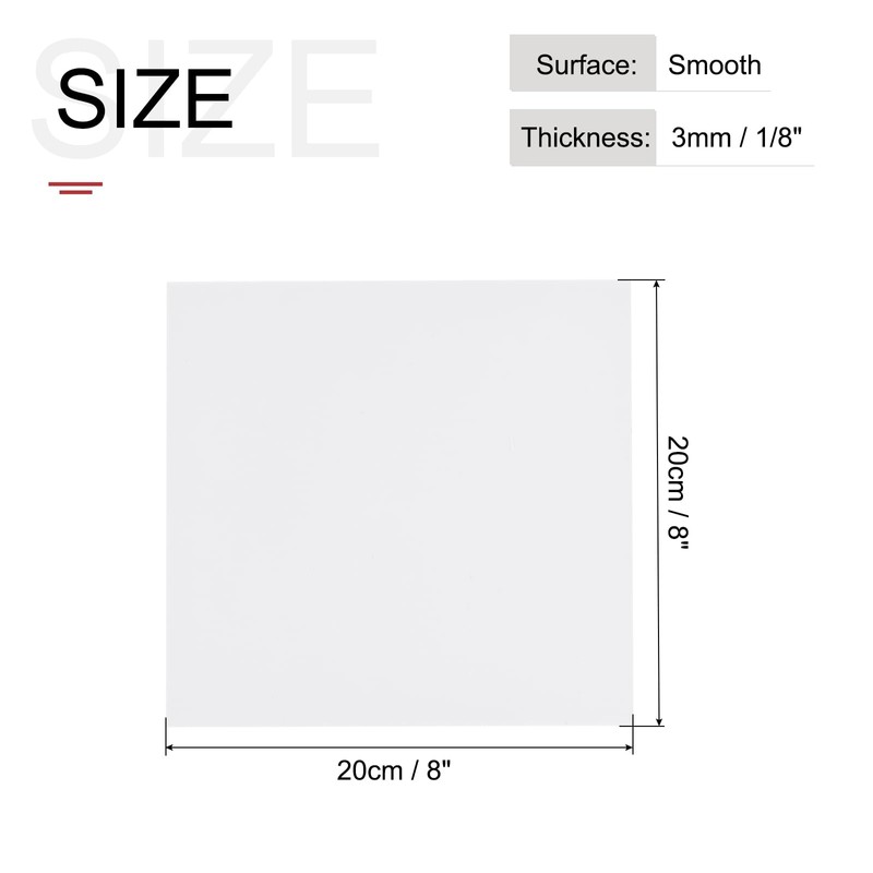 QUARKZMAN ABS Plastic Panel 8 Inch x 8 Inch x