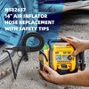 N582637 14” Air Inflator Hose Replacement with Safety Tips, Compatible