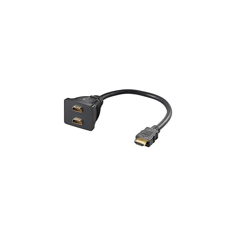 Goobay 68784 HDMI Cable Adapter, Gold-Plated, Female, Type A