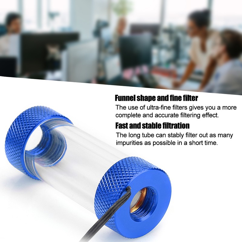 G1/4 Female Thread Water Cooling Filter Metal PC Computer Cooler