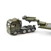 siku 1872, Tieflader mit Panzer, Metall/Kunststoff, 1:87, Abnehmbarer Auflieger, Aufkleberset