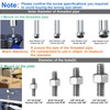5 Inch Stem Caster Wheels Heavy Duty with Dual Locking