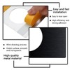 Bagentry 6 Pieces Rectangular Door Reinforcement Plate Stainless Steel, Handle