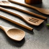 5-Piece Natural Wooden Cooking Spoons Set - Heat-Resistant Kitchen Utensils