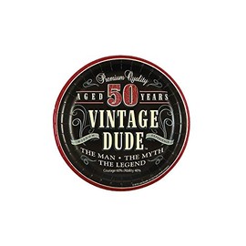 Fun Express 50th Birthday Party Vintage Dude Paper Dessert Plates Celebrate in style - Perfect party supplies for your milestone event—8 Pieces