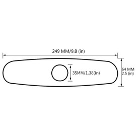 Wovier Faucet Plate,Chrome Sink Hole Cover Plate,10" Circular Escutcheon Plate 304 Circular Stainless Steel Deck Plate for 1 or 3 Hole Bathroom or Kitchen Sink Faucet Mixer Tap