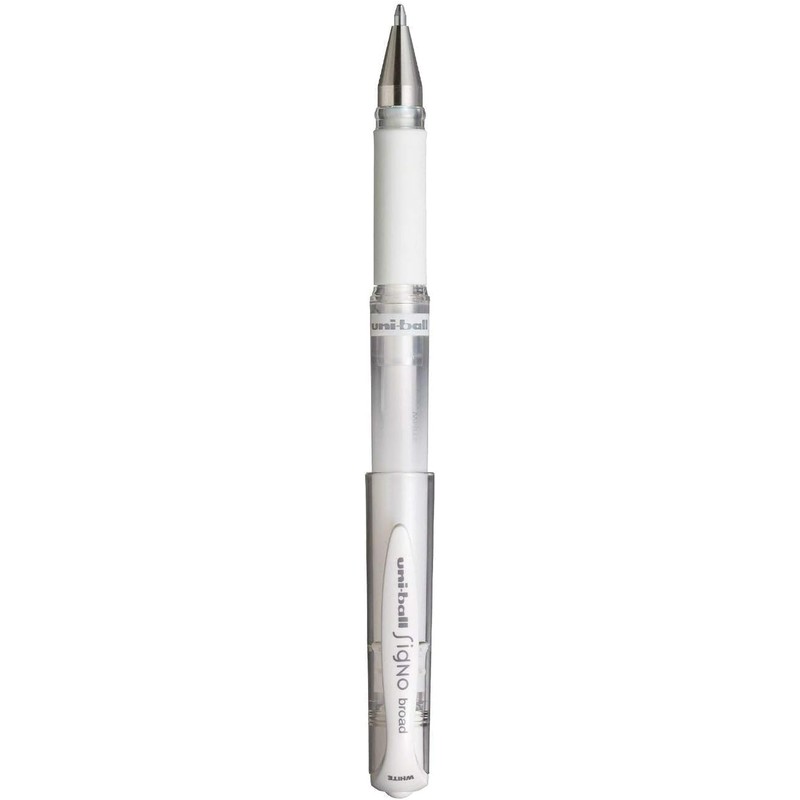 uni-ball Signo Broad Point Gel Impact Pen White Ink -