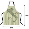 BGBDEIA Italian Map Kitchen Apron for Women Men, Unisex Adjustable