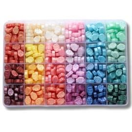 (24 Colors, 480 Pieces, 20 Each Sealing Wax, Fish, Fish) Sealing Stamp, Sealing Wax, Letter, Wedding, Invitations