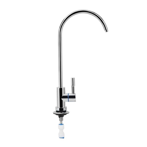 Cafopgrill RO Water Faucet, Mini Swan Neck Drinking Water Filter Tap Reverse Osmosis Purifier Filtration Drinking Water Filter Faucet