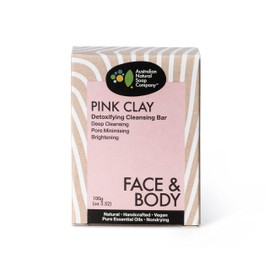 Australian Natural Soap Company Pink Clay Detoxifying Cleanser 100g