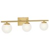 YHTlaeh New Bathroom Vanity Light 3 Lights Fixtures Brushed Brass