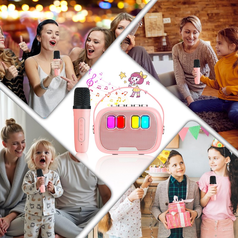 Karaoke Machine for Kids Adults, Toys for Ages 3-12+ Year