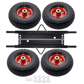 Mixizap New Wheel Kit Replacement for Honda Generator EU3000is Solid Never Flat Tires All-Terrain