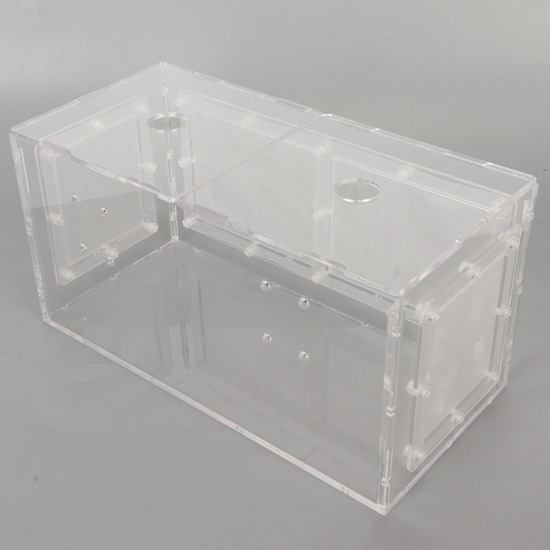 Fish Breeding Isolation Box Transparent Mesh Side Fish Tank Incubator