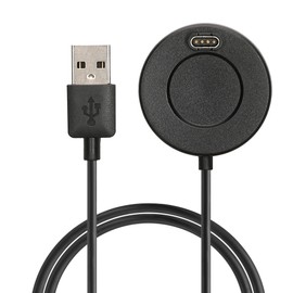 kwmobile USB Cable Charger Compatible with Garmin Forerunner 55/255 / 255 Music/vivoactive 5 Cable - Charging Chord for Smart Watch - Black