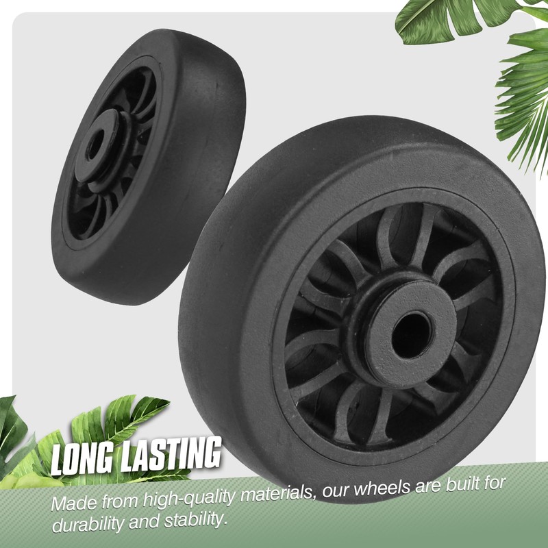 Vivikivi 4 Pcs Suitcase Wheels Replacement Universal Mute Luggage Suitcase