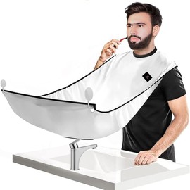 ZENOVA X Beard Bib Apron Effortless Beard Trimming Apron, Shaving Cape for Every Well Groomed Man, Beard Bib Keep Clean in Style, Beard Catcher Bib keep Bathroom Clean