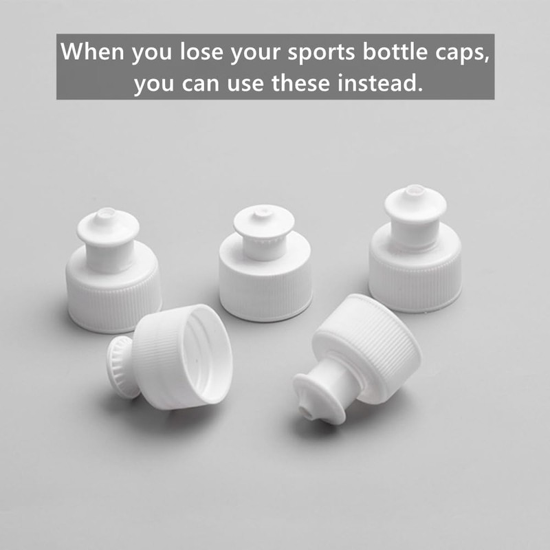 FZGLHQQ 20Pcs Push Pull Caps Reusable Bottle Caps Plastic Push
