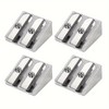 Durable Metal Pencil Sharpener, 4 Counts/set 1/2 Hole Handheld Wedge