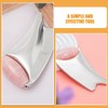 OHPHCALL Metal Facial Roller Face Scraping Massage Tool Double-end Guasha