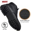 Jacata Men's Water Resistant Leather Work Boot Rubber Sole Construction