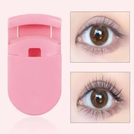 미니 컴팩트 언더 속눈썹 눈화장 집게 브러쉬 뷰러 Mini Compact Under Eyelash Eye Makeup Tweezers Brush Curler