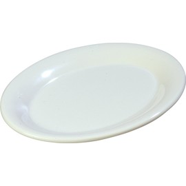 Carlisle FoodService Products Sierrus Melamine Serving Platter Oval Serving Tray, Dishwasher Safe for Entertaining, 9.5 Inches, White