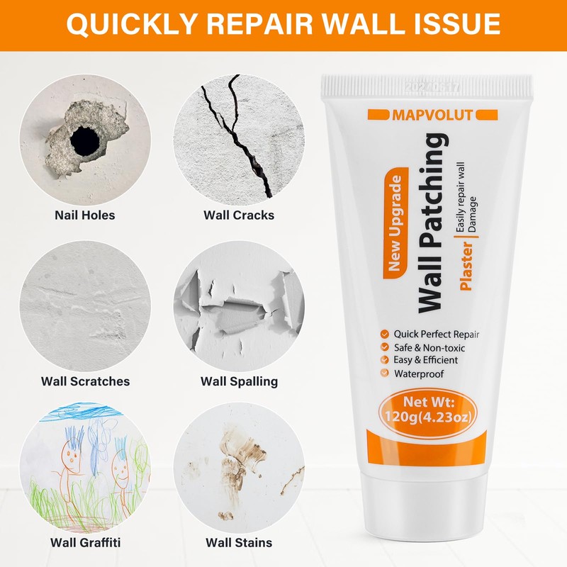 MAPVOLUT Drywall Repair Kit, 2 Pack Wall Mending Agent with