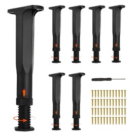 8 Pcs Patas para Cama, Patas para Muebles, Patas para Muebles Ajustables, 20-37cm Patas para Mesa de Altura Ajustable, para Sofá,Cama,Armario,Soporte 