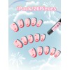 EBANKU 1 Pack Kid Fake Nail Kit, 24 Pieces Press