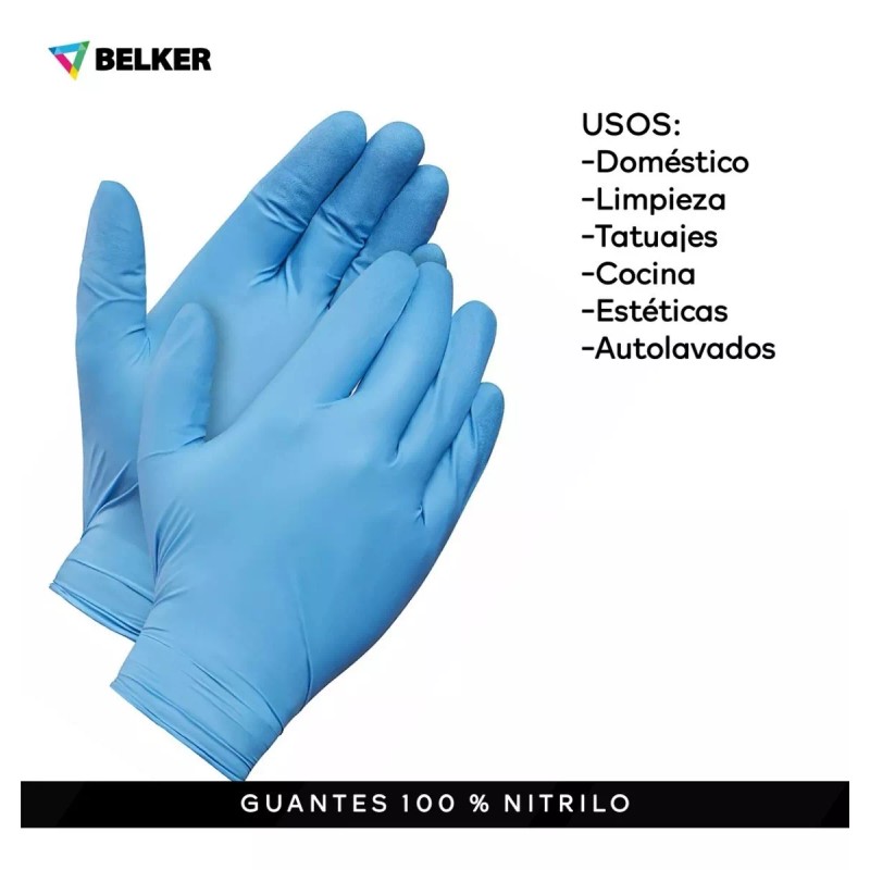 Cobalt Guante Mediano Nitrilo Sin Polvo 1 Caja/100 Pzas