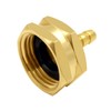 Uenede 2PCS Brass 3/8" Barb x 3/4"GHT Female Garden Hose
