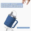 HOSUKU Spill-Proof Cup for Elderly, 13.5oz Stainless Steel Sippy Cup