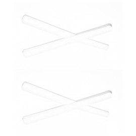 ExactFitt Replacement Temple Ear Socks for Oakley Metal Plate OX5038 Carbon Plate OX5079 Eye Glass Frames (Milky White - 2 Pairs)