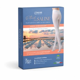 Anti Cellulite Body Treatment with Sea Salt Gel, Soaked Tights and Thermal-Effect Pants, Draining Body Wrap for Legs and Buttocks, Single Use - Rituale delle Saline