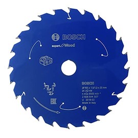 Bosch Professional Circular Saw Blade Expert (for Wood, 190 x 30 x 1.5 mm, 24 teeth; Accessories: Cordless Circular Saw)