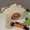 'Vampire Lips' Canvas Wash Bag/Makeup Case (CS00044422)