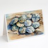 Caroline's Treasures DAC2821GCA7P Sand Dollars Greeting Cards Pack of 8