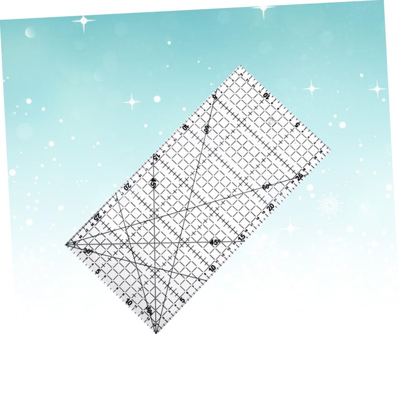 Tofficu Sewing Ruler Measuring Tape Scale Patchwork Quilter's Ruler Non-Slip