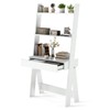 Tangkula Ladder Desk with Countertop & Drawer, Home Office Computer