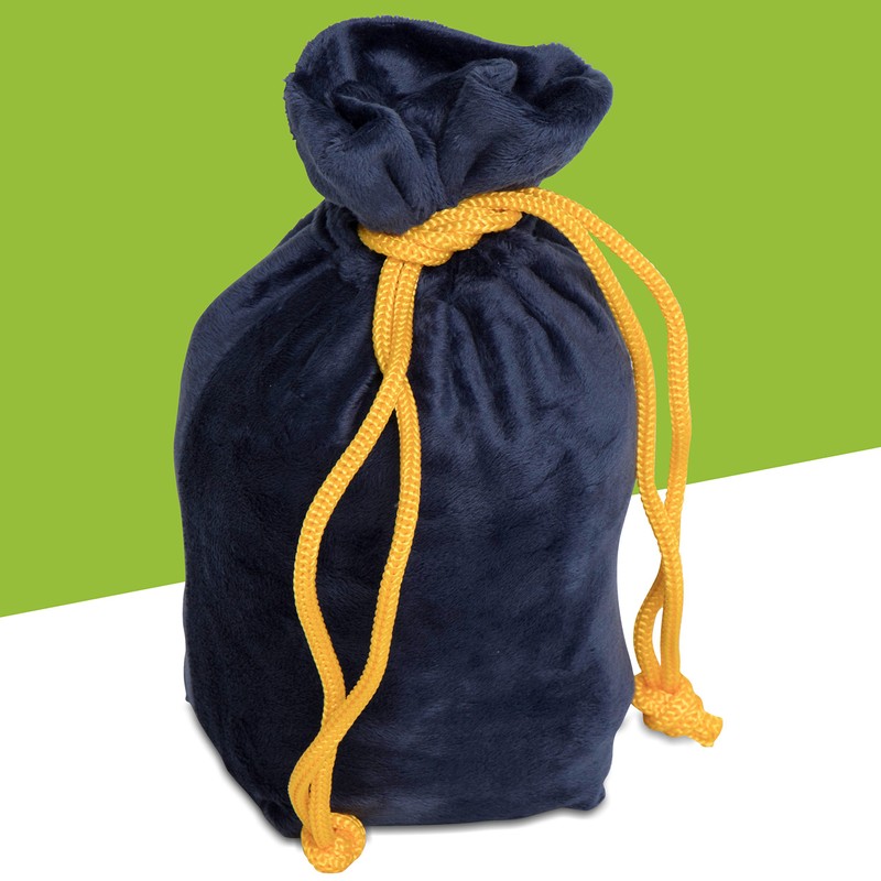 Grinscard Travel Neck Pillow with Carry Bag - Blue Approx.